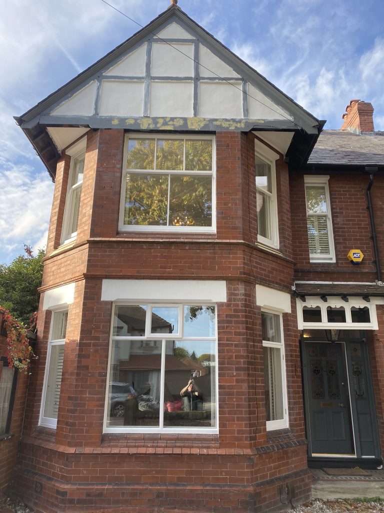 Windows restored on a period property in Greater Manchester